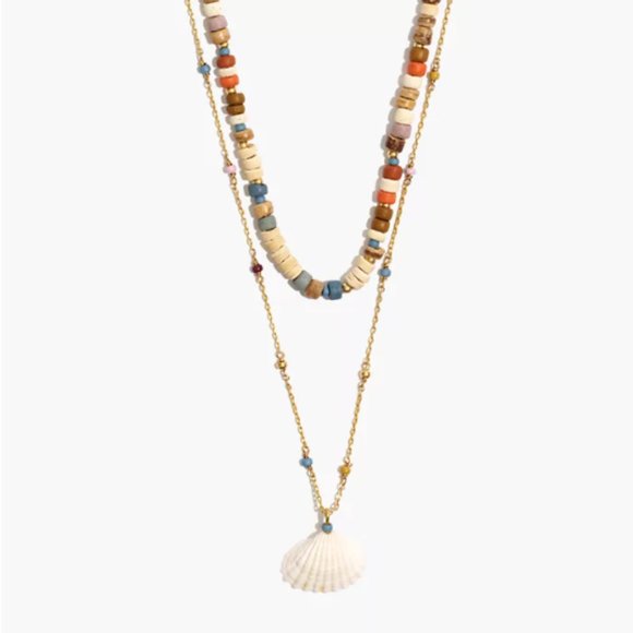 Madewell Jewelry - Madewell x Warm Beaded Shell Layered Necklace